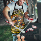 Personalized Richmond Tigers Apron Aboriginal Dot Art - Dreamtime Football Mascot