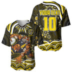 Personalized Richmond Tigers Baseball Jersey Aboriginal Dot Art - Dreamtime Football Mascot