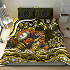 Personalized Richmond Tigers Bedding Set Aboriginal Dot Art - Dreamtime Football Mascot