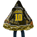 Personalized Richmond Tigers Cloak Aboriginal Dot Art - Dreamtime Football Mascot