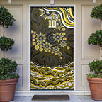 Personalized Richmond Tigers Door Cover Aboriginal Dot Art - Dreamtime Football Mascot