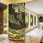 Personalized Richmond Tigers Door Cover Aboriginal Dot Art - Dreamtime Football Mascot
