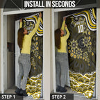 Personalized Richmond Tigers Door Cover Aboriginal Dot Art - Dreamtime Football Mascot