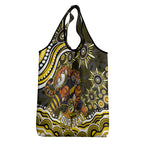 Personalized Richmond Tigers Grocery Bag Aboriginal Dot Art - Dreamtime Football Mascot