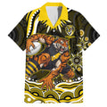 Personalized Richmond Tigers Hawaiian Shirt Aboriginal Dot Art - Dreamtime Football Mascot