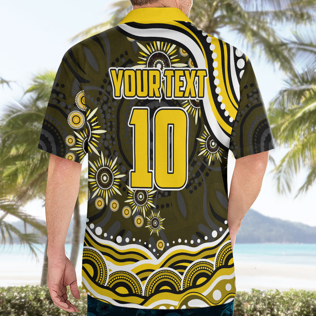 Personalized Richmond Tigers Hawaiian Shirt Aboriginal Dot Art - Dreamtime Football Mascot