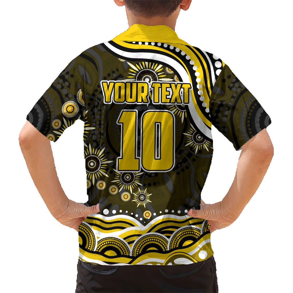 Personalized Richmond Tigers Hawaiian Shirt Aboriginal Dot Art - Dreamtime Football Mascot