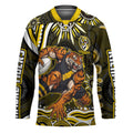 Personalized Richmond Tigers Hockey Jersey Aboriginal Dot Art - Dreamtime Football Mascot