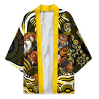 Personalized Richmond Tigers Kimono Aboriginal Dot Art - Dreamtime Football Mascot