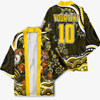 Personalized Richmond Tigers Kimono Aboriginal Dot Art - Dreamtime Football Mascot