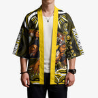 Personalized Richmond Tigers Kimono Aboriginal Dot Art - Dreamtime Football Mascot