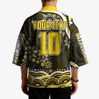 Personalized Richmond Tigers Kimono Aboriginal Dot Art - Dreamtime Football Mascot