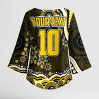 Personalized Richmond Tigers Kimono Sleeve Blouse Aboriginal Dot Art - Dreamtime Football Mascot