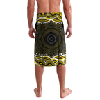 Personalized Richmond Tigers Lavalava Aboriginal Dot Art - Dreamtime Football Mascot
