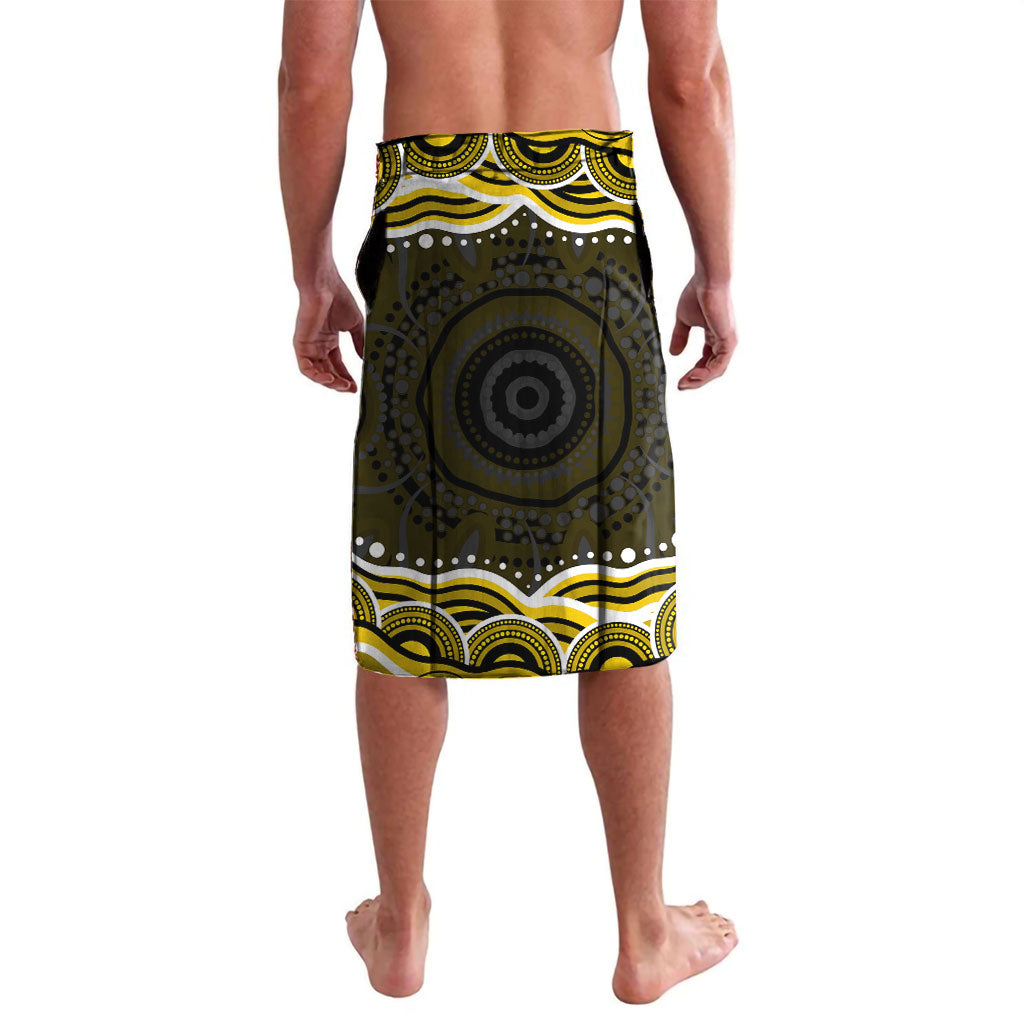 Personalized Richmond Tigers Lavalava Aboriginal Dot Art - Dreamtime Football Mascot