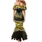 Personalized Richmond Tigers Mermaid Dress Aboriginal Dot Art - Dreamtime Football Mascot