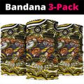 Personalized Richmond Tigers Neck Gaiter Aboriginal Dot Art - Dreamtime Football Mascot
