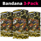 Personalized Richmond Tigers Neck Gaiter Aboriginal Dot Art - Dreamtime Football Mascot