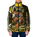 Personalized Richmond Tigers Padded Jacket Aboriginal Dot Art - Dreamtime Football Mascot