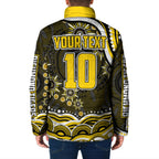 Personalized Richmond Tigers Padded Jacket Aboriginal Dot Art - Dreamtime Football Mascot