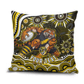 Personalized Richmond Tigers Pillow Cover Aboriginal Dot Art - Dreamtime Football Mascot