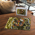 Personalized Richmond Tigers Puzzle Aboriginal Dot Art - Dreamtime Football Mascot