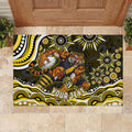 Personalized Richmond Tigers Rubber Doormat Aboriginal Dot Art - Dreamtime Football Mascot