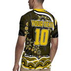 Personalized Richmond Tigers Rugby Jersey Aboriginal Dot Art - Dreamtime Football Mascot