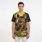 Personalized Richmond Tigers Scrub Top Aboriginal Dot Art - Dreamtime Football Mascot