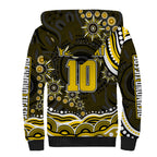 Personalized Richmond Tigers Sherpa Hoodie Aboriginal Dot Art - Dreamtime Football Mascot