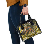 Personalized Richmond Tigers Shoulder Handbag Aboriginal Dot Art - Dreamtime Football Mascot