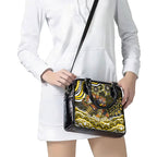 Personalized Richmond Tigers Shoulder Handbag Aboriginal Dot Art - Dreamtime Football Mascot