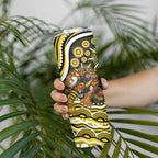 Personalized Richmond Tigers Skinny Tumbler Aboriginal Dot Art - Dreamtime Football Mascot