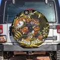 Personalized Richmond Tigers Spare Tire Cover Aboriginal Dot Art - Dreamtime Football Mascot