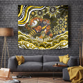 Personalized Richmond Tigers Tapestry Aboriginal Dot Art - Dreamtime Football Mascot