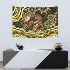 Personalized Richmond Tigers Tapestry Aboriginal Dot Art - Dreamtime Football Mascot