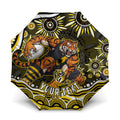 Personalized Richmond Tigers Umbrella Aboriginal Dot Art - Dreamtime Football Mascot