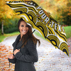 Personalized Richmond Tigers Umbrella Aboriginal Dot Art - Dreamtime Football Mascot