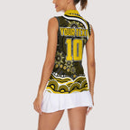Personalized Richmond Tigers Women Sleeveless Polo Shirt Aboriginal Dot Art - Dreamtime Football Mascot