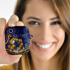Personalized West Coast Eagles AFL Mascot AirPods Case Aboriginal Dot Art - Dreamtime Football Mascot