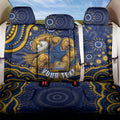 Personalized West Coast Eagles AFL Mascot Back Car Seat Cover Aboriginal Dot Art - Dreamtime Football Mascot