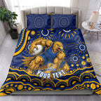Personalized West Coast Eagles AFL Mascot Bedding Set Aboriginal Dot Art - Dreamtime Football Mascot