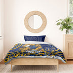 Personalized West Coast Eagles AFL Mascot Bedding Set Aboriginal Dot Art - Dreamtime Football Mascot