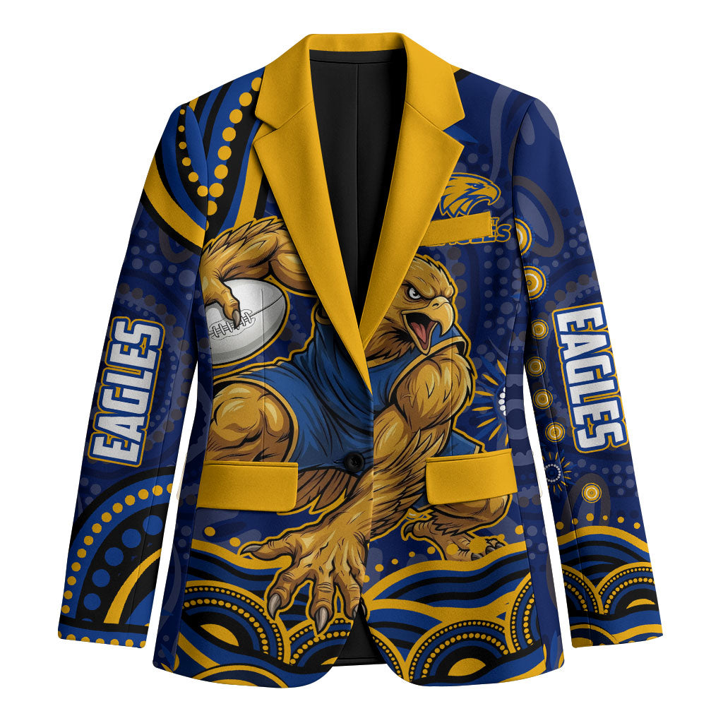 Personalized West Coast Eagles AFL Mascot Blazer Aboriginal Dot Art - Dreamtime Football Mascot