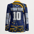 Personalized West Coast Eagles AFL Mascot Blazer Aboriginal Dot Art - Dreamtime Football Mascot