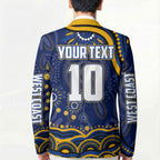 Personalized West Coast Eagles AFL Mascot Blazer Aboriginal Dot Art - Dreamtime Football Mascot