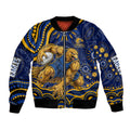 Personalized West Coast Eagles AFL Mascot Bomber Jacket Aboriginal Dot Art - Dreamtime Football Mascot