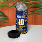 Personalized West Coast Eagles AFL Mascot 4 in 1 Can Cooler Tumbler Aboriginal Dot Art - Dreamtime Football Mascot