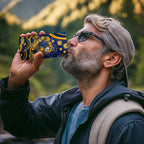 Personalized West Coast Eagles AFL Mascot 4 in 1 Can Cooler Tumbler Aboriginal Dot Art - Dreamtime Football Mascot