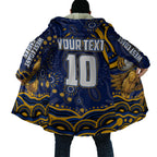 Personalized West Coast Eagles AFL Mascot Cloak Aboriginal Dot Art - Dreamtime Football Mascot